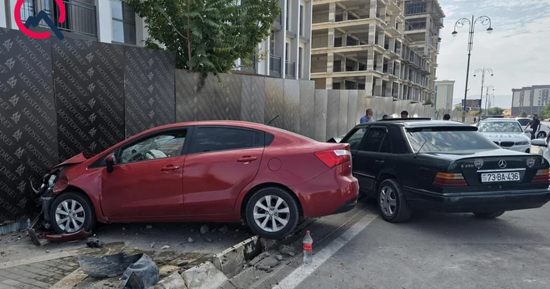 Naxçıvanda maşınlar toqquşdu Fotolar