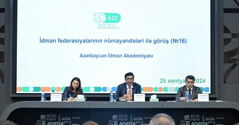 Fərid Qayıbov idman federasiyalarının nümayəndələri ilə görüşdü