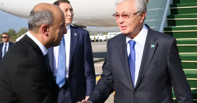 Kasım Jomart Tokayev Azərbaycanda səfərdədir