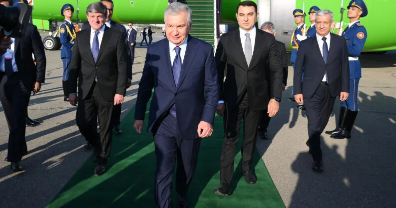 Президент Узбекистана Шавкат Мирзиёев находится с визитом в Азербайджане ФОТО