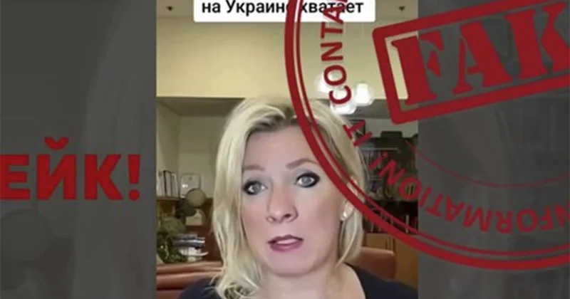 Rusiya XİN Zaxarovanın yayılmış saxta görüntülərinə aydınlıq gətirdi Video