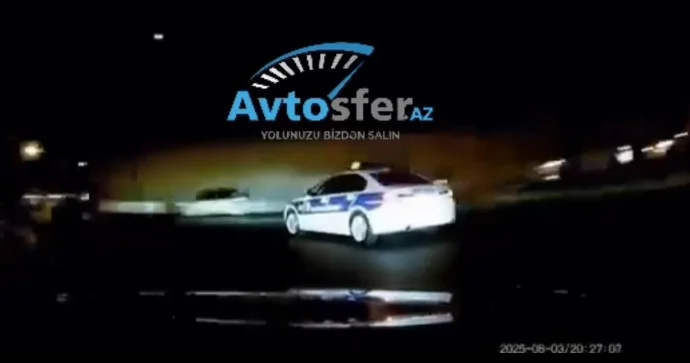 Yol polisi sürücünü qayda pozduğu üçün saxladı, sonra isə ona kömək etdi ANBAAN VİDEO