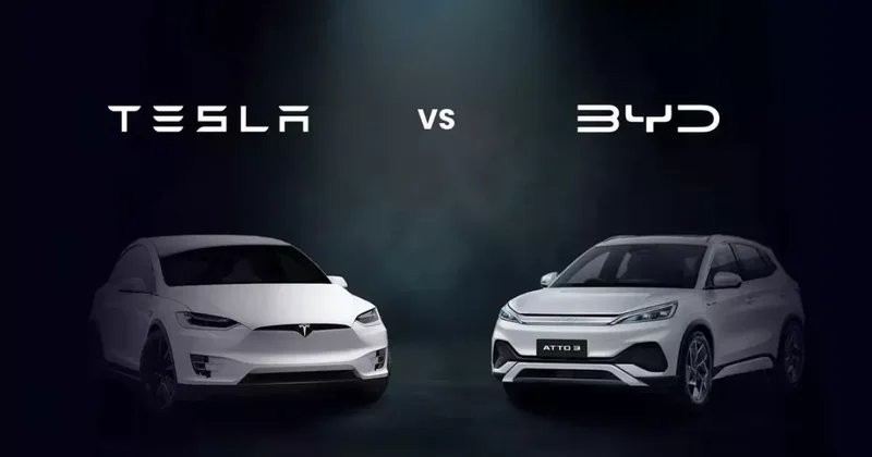BYD опережает Tesla по продажам электромобилей