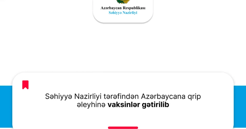 Oktyabrın 8 də qrip əleyhinə vaksinasiyaya start veriləcək
