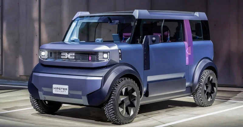 Dacia Hipster Avropanın ucuz elektrikli mini avtomobili VİDEO