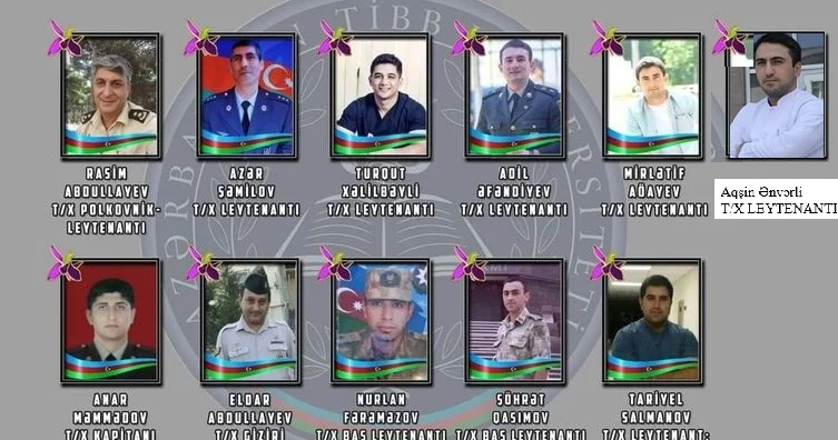 11 həkim, 7 feldşer, 26 sanitar Ağ xalatlı ŞƏHİDLƏR