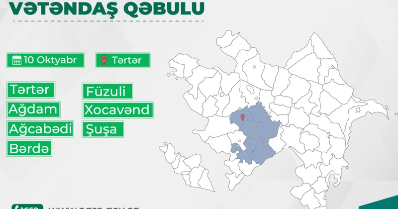 Kənd təsərrüfatı naziri Tərtərdə vətəndaşlarla görüşəcək
