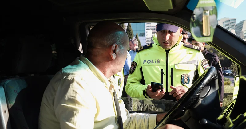 Qanunsuz sərnişin daşımalarına qarşı reyd keçirildi Fotolar