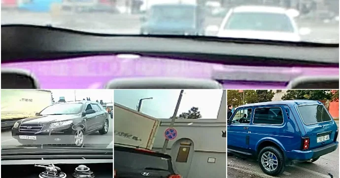 Bakıda “Niva” sürücüsü zəncirvari qəza törətdi; hadisə kameraya düşdü VİDEO