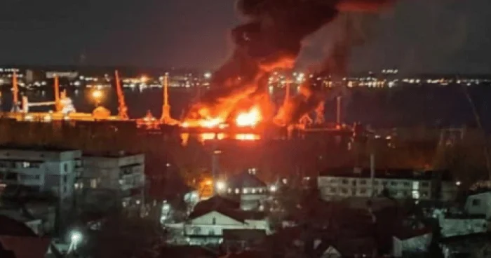 Ukrayna Rusiyaya hava zərbələri endirib VİDEO