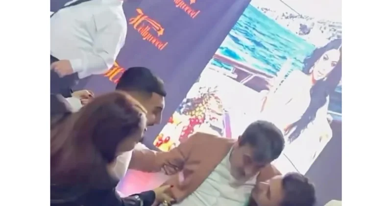Oqtay Kamil Samirəni görüb yıxıldı (Video)