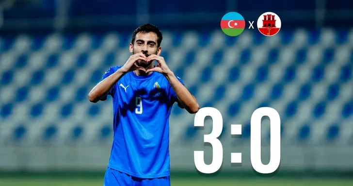 Сборная Азербайджана U21 разгромила Гибралтар в заключительном матче отбора