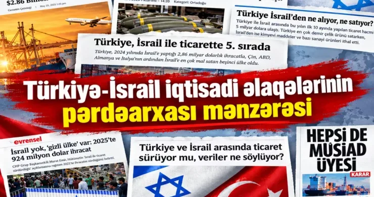 Dövlət siyasəti ilə korporativ maraqların qarşıdurması: Türkiyə İsrail iqtisadi əlaqələrinin pərdəarxası mənzərəsi