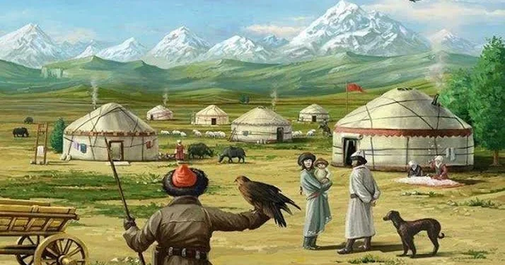 Qıpçaq Biçənək çölləri, Yayıq çayı, Xəzər dənizi