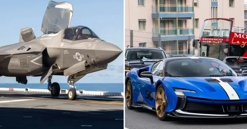 Истребитель против Ferrari