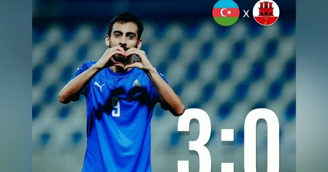 Azərbaycanın U 21 millisi seçmə mərhələnin son oyununda Cəbəllütariqi məğlub edib