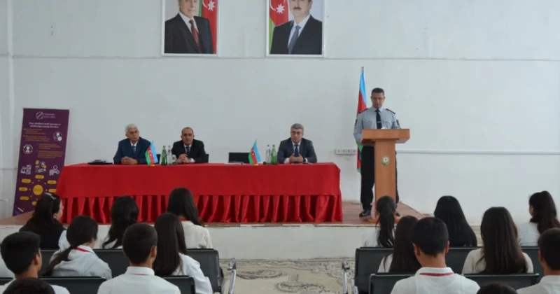 Məktəblilər narkotik vasitələrin yaratdığı problemlər barədə məlumatlandırılıblar