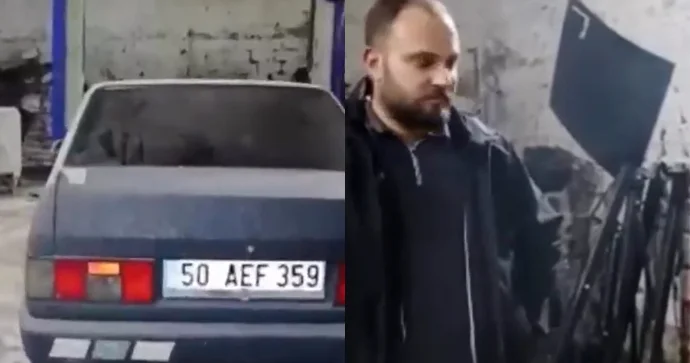 “Avtoş” sürücü cərimədən yayınmaq üçün maşın sökdü VİDEO