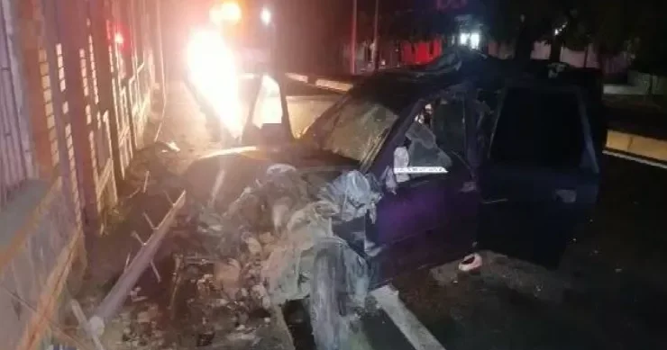 Qaxda prava sız sürücü qəza törətdi: 1 ölü, 4 yaralı var HADİSƏ ANI