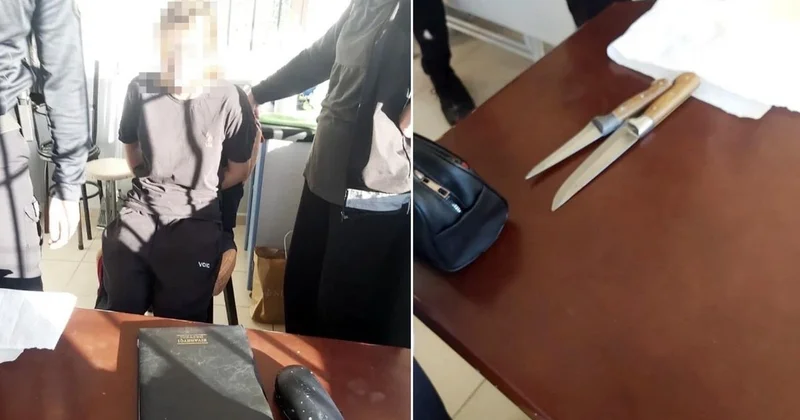 İstanbulda 7 şagirdi yaralayan qız belə ələ keçirildi FOTO VİDEO