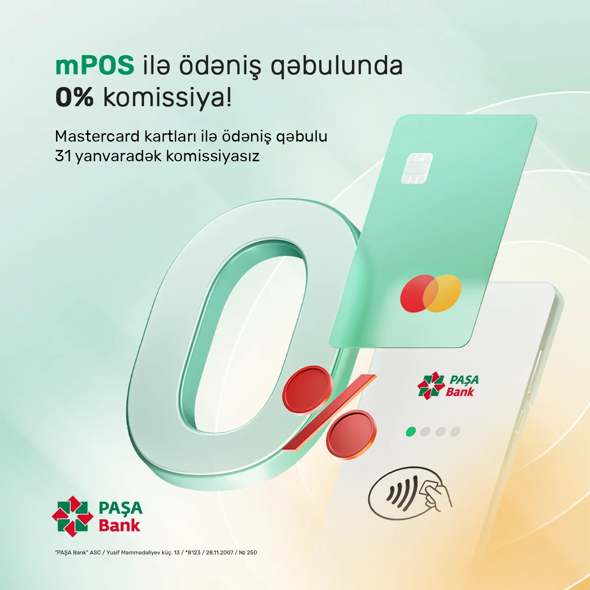 PAŞA Bank mPOS məhsuluna endirim kampaniyası elan edir