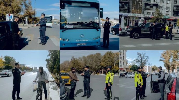 DYPdən Naxçıvanda REYD: vəsiqəsi olmayan, qayda pozan, maşının qabağını qaldıranlar... FOTO