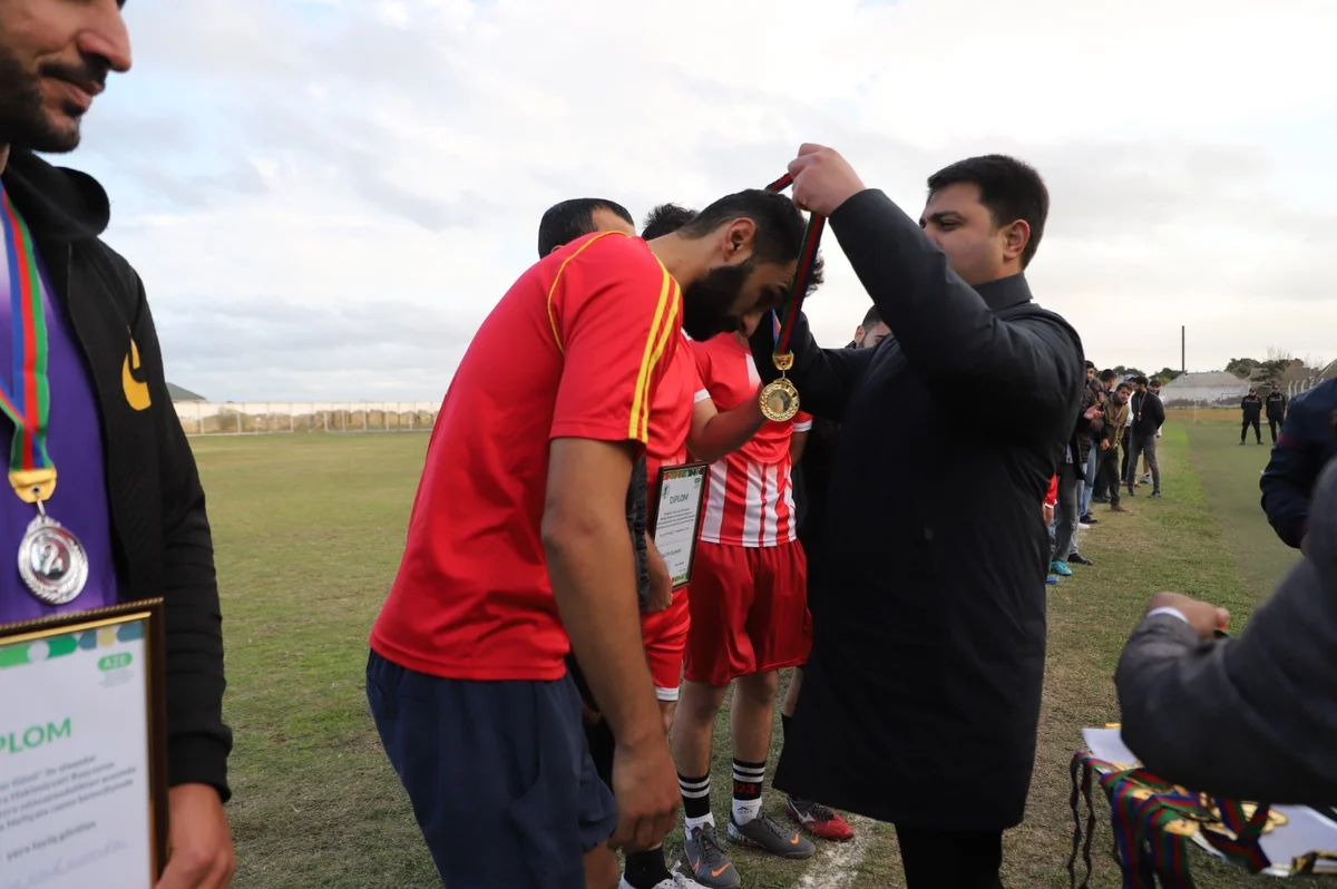 Neftçalada futbol üzrə final görüşü keçirilib FOTOLAR