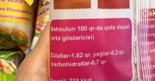 “Ləzzət Dünyası”nın sendviçlərində saxta məlumat Foto