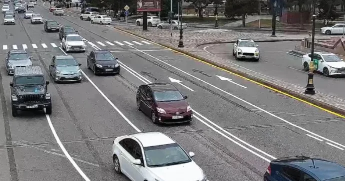 Bakının bir küçəsində hərəkətin təşkilində dəyişiklik edildi FOTO