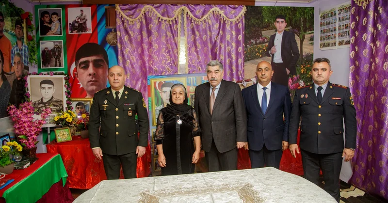 Salyan rayonunda şəhidlərin ailə üzvləri ziyarət olundu