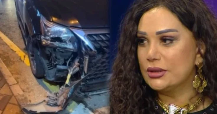 Mənzurə avtomobil qəzası keçirdib Video