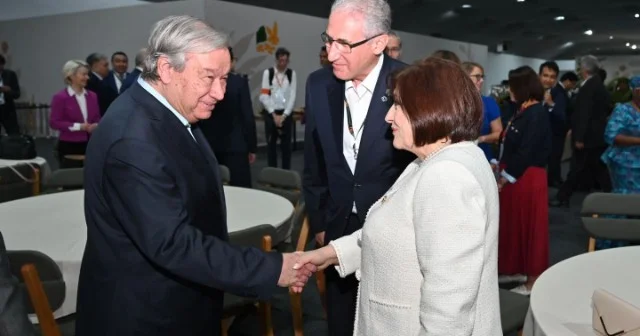 Sahibə Qafarova Quterreş və Lula da Silva ilə görüşdü FOTOLAR