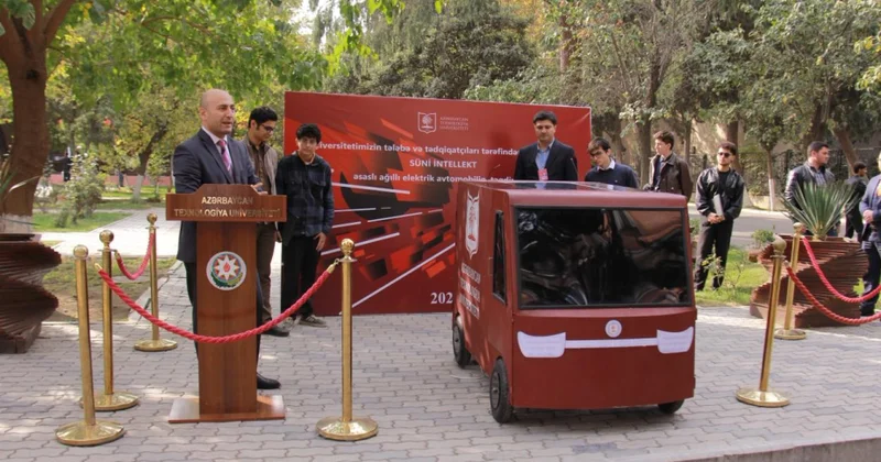 ATU da ilk süni intellekt əsaslı ağıllı elektrik avtomobili təqdim olunub