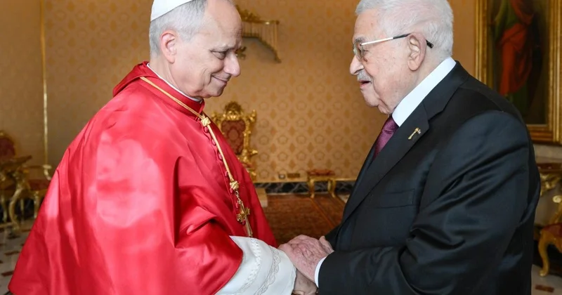 Roma Papası Fransisk Fələstin prezidenti ilə görüşdü... FOTOLAR