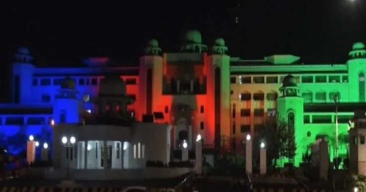 İslamabadda binalar bayrağımızın rənglərinə boyandı