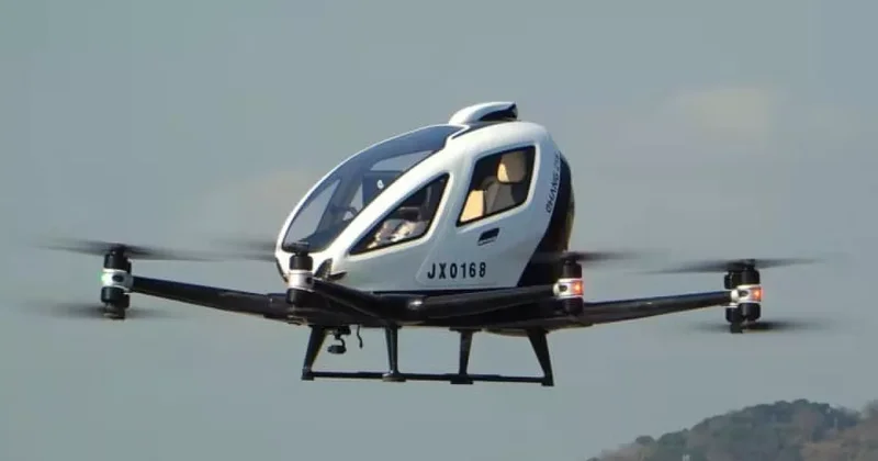 В Китае запустят беспилотные аэротакси между аэропортами и городами