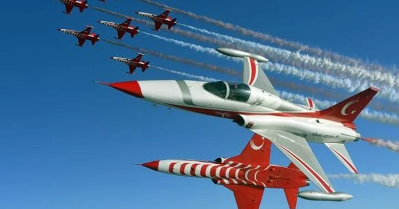 Турецкие истребители в небе над Баку