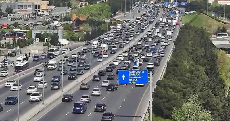 Bakı Sumqayıt yolundakı tıxac tarixə qovuşur