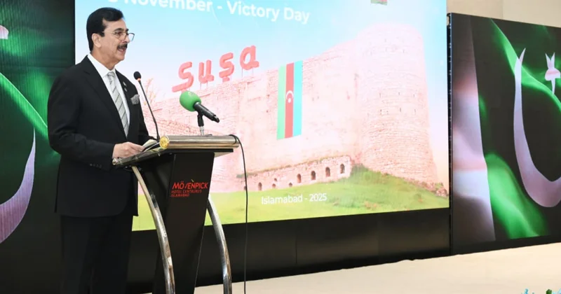 Pakistanın Prezidenti vəzifəsini icra edən Seyid Yusif Rza Gilani Zəfər Günü tədbirində iştirak edib