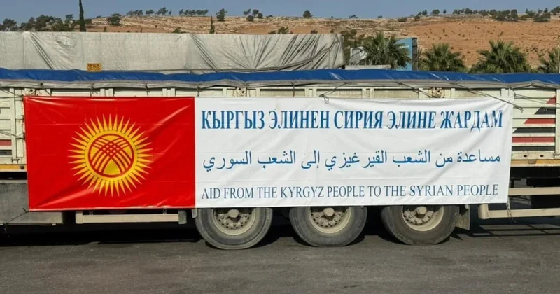 Qırğızıstan Suriyaya 150 tondan çox humanitar yardım göndərib