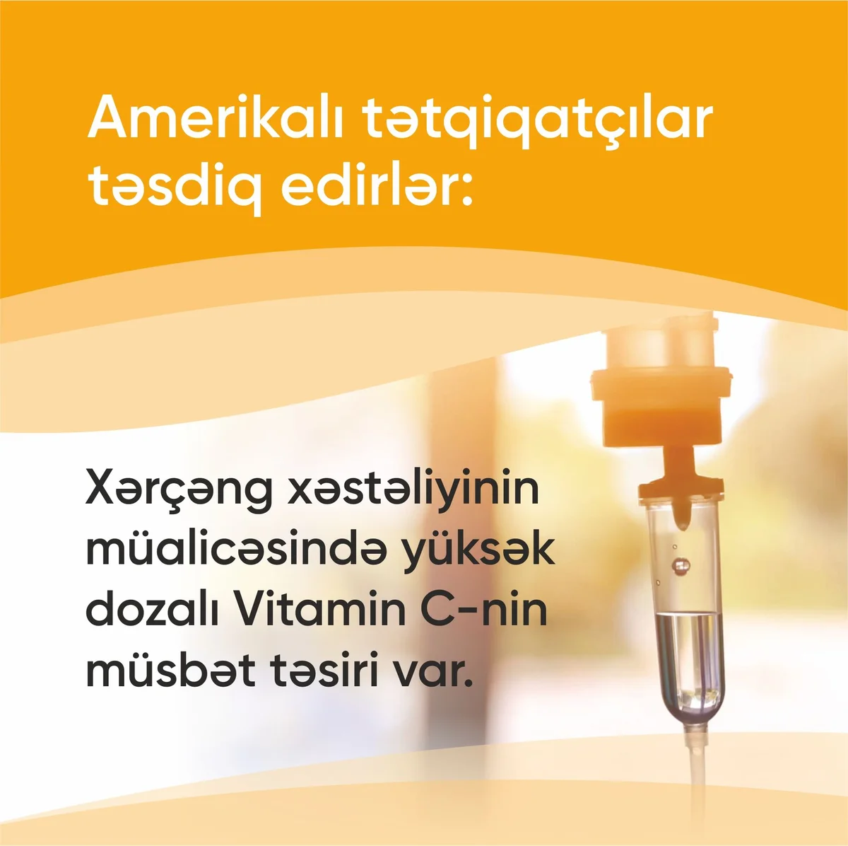 Xərçəng xəstəliyinin müalicəsində Vitamin Cnin müsbət təsiri var Alimlər