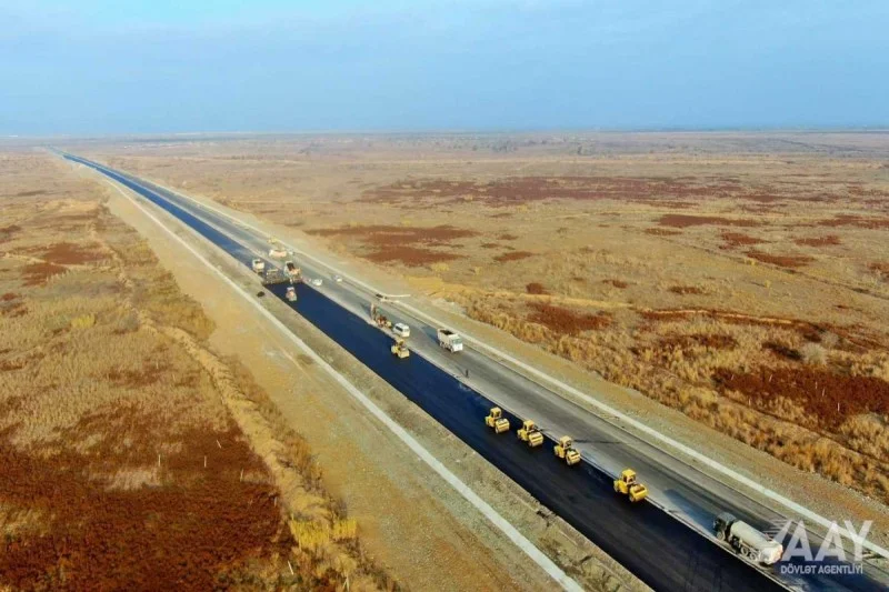 AğdamFüzuli yolunun tikinti layihəsi 82% icra olunub FOTO