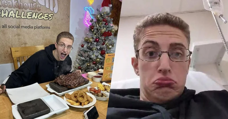 Британец съел 38 порций наггетсов, 2 кг рыбы и 2 кг мяса и попал в больницу