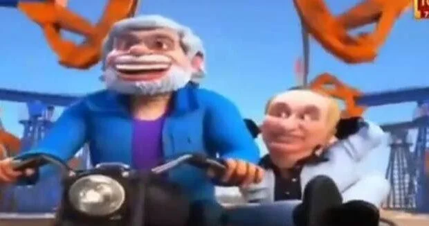 Putinlə Modiyə aid cizgi filmi çəkildi VİDEO
