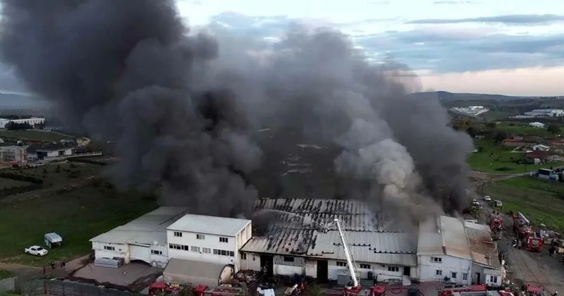 Крупный пожар на фабрике в Турции ВИДЕО