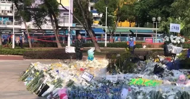 Море цветов и бумажных журавлей: Гонконг скорбит по жертвам крупнейшей трагедии