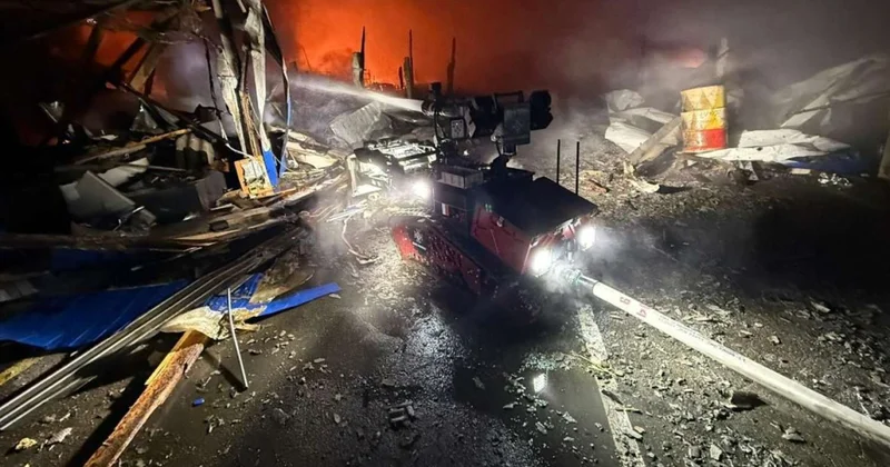 Ukraynaya gecə hücumu: Bu obyektlər dağıdıldı FOTO VİDEO