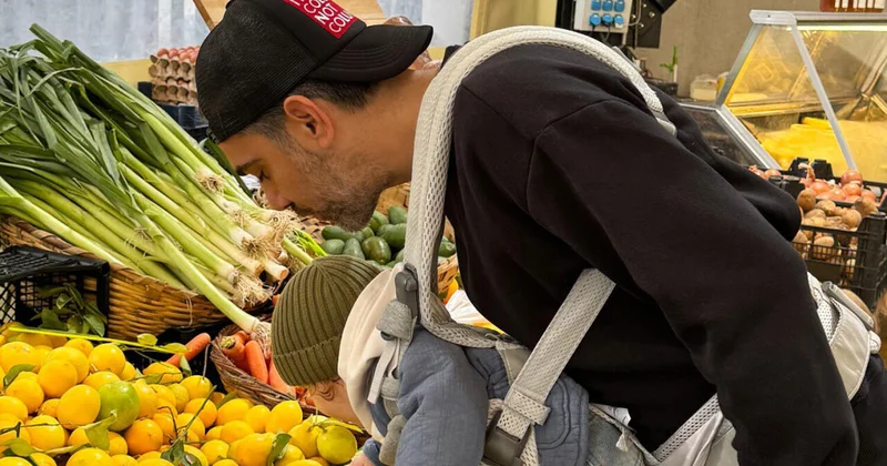 Звезда Великолепного века пришел с 9 месячным сыном на рынок