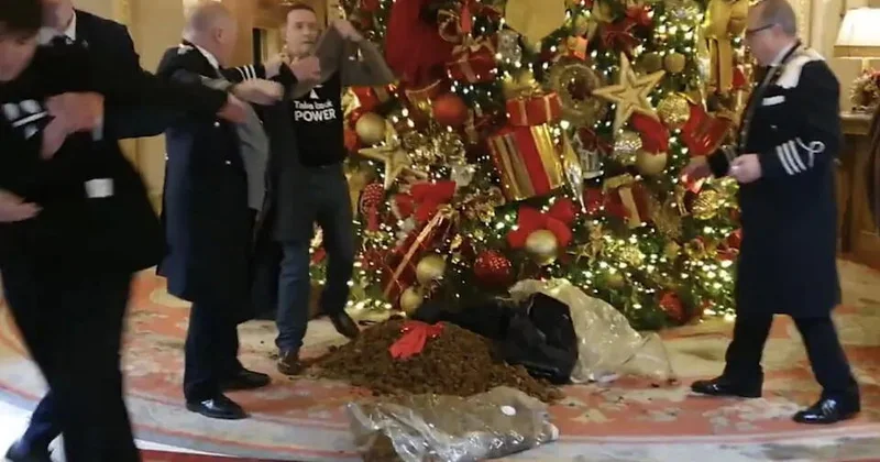 Активисты испортили рождественский дух в Лондоне ВИДЕО