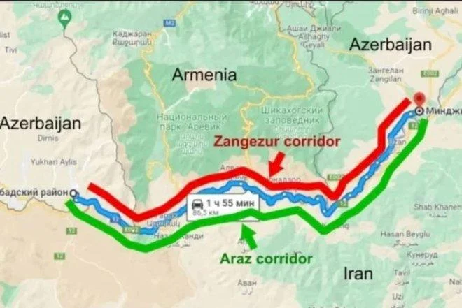 Tehran Zəngəzur dəhlizi problemini Türkiyəyə aparır RƏY